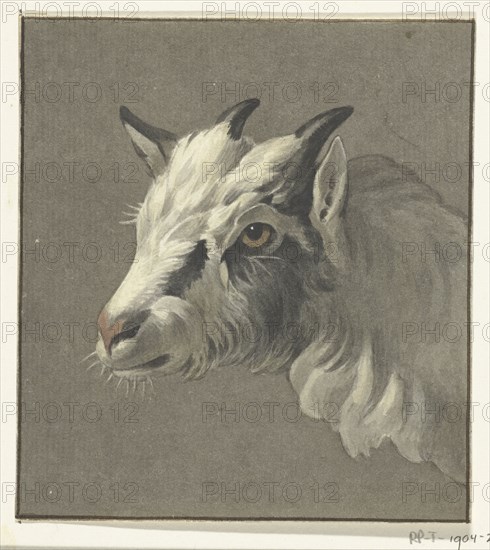 Head of a goat, to the left, 1775-1833. Creator: Jean Bernard.