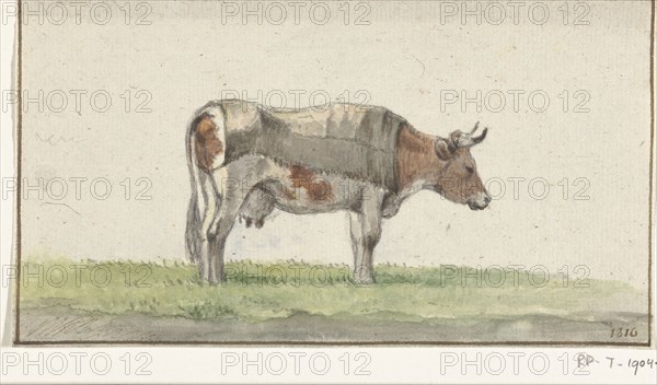 Standing cow, to the right, 1816. Creator: Jean Bernard.