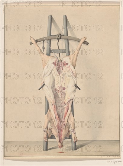 Slaughtered pig, 1796. Creator: Jean Bernard.