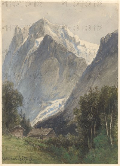 Wetterhorn in Switzerland, 1838-1915. Creator: Johannes Gysbert Vogel.