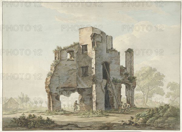 The ruin of Rijnsburg abbey, 1779-1838. Creator: Johannes van Lexmond.