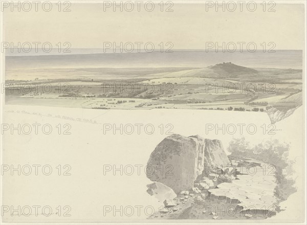 View of Ariccia from Genzano, c.1810-c.1812. Creator: Josephus Augustus Knip.