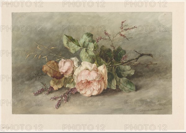 Roses, 1853-1892. Creator: Marguerite Roosenboom.