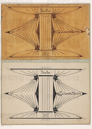 Design for "Vrouwen lief en leed onder de tropen"...by Thérèse Hoven, 1896, (1896 or earlier).  Creator: Reinier Willem Petrus de Vries.