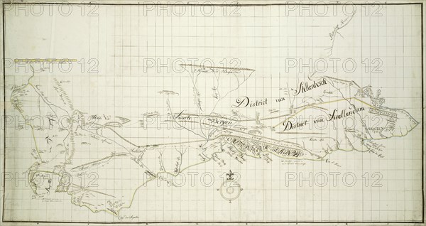 Map of the Southern part of the Cape from St Helena Bay to the Great Fish River, c.1777-1786. Creators: Robert Jacob Gordon, Johannes Schumacher.