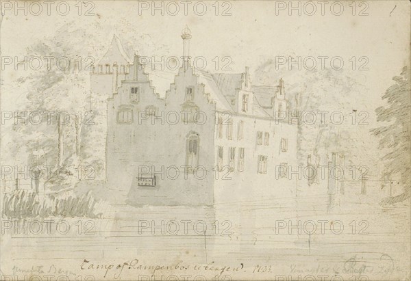 House in Rampenbosch Castle in Bergen, 1723. Creator: Abraham Meyling.