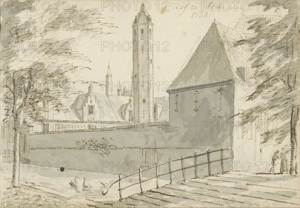 Hof van Sonoy in Alkmaar, 1724. Creator: Abraham Meyling.
