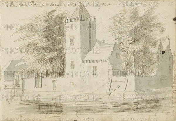 House in Rampenbosch Castle in Bergen, 1724. Creator: Abraham Meyling.