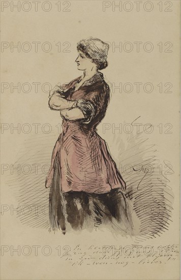 Maid, c.1854-c.1887. Creator: Alexander Ver Huell.
