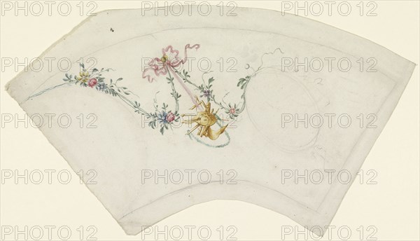 Garland and trophy with painting attribute, 1600-1800. Creator: Anon.
