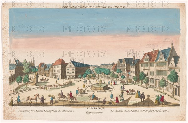 View of the RossMarkt in Frankfurt am Main, 1700-1799. Creator: Anon.