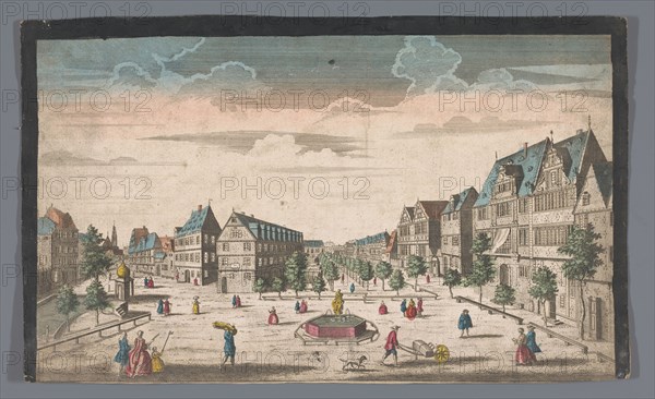 View of the RossMarkt in Frankfurt am Main, 1700-1799. Creator: Anon.