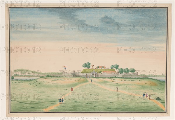 View of the south side of the fort in Kalutara, c.1750. Creator: Anon.