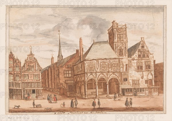 View of the old town hall in Amsterdam, 1625-1652. Creator: Anon.