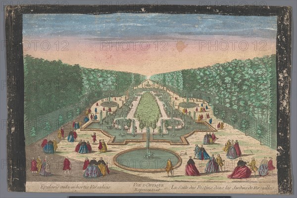 View of the Salle des Festins in the garden of Versailles, 1700-1799. Creator: Anon.