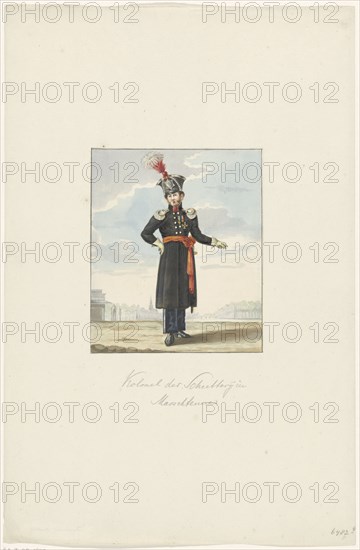 Colonel of the militia in marching dress, 1830-1831.  Creator: Anon.