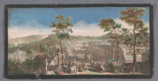 View of the Château de Saint-Cloud, 1730. Creators: Anon, Jacques Rigaud.