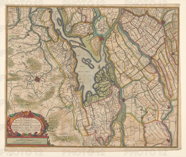 Map of parts of North Brabant, South Holland and Gelderland, 1629. Creator: Balthasar Florisz. van Berckenrode.