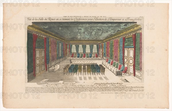 View of a room in the Romer in Frankfurt am Main, 1700-1799. Creator: Anon.