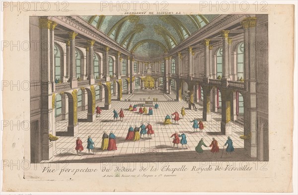 View of the interior of the Palace of Versailles, 1700-1799. Creator: Anon.