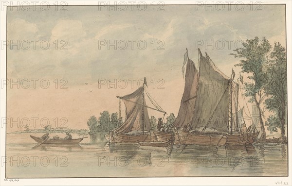 River view, 1795-1821. Creator: C. Dietrich.