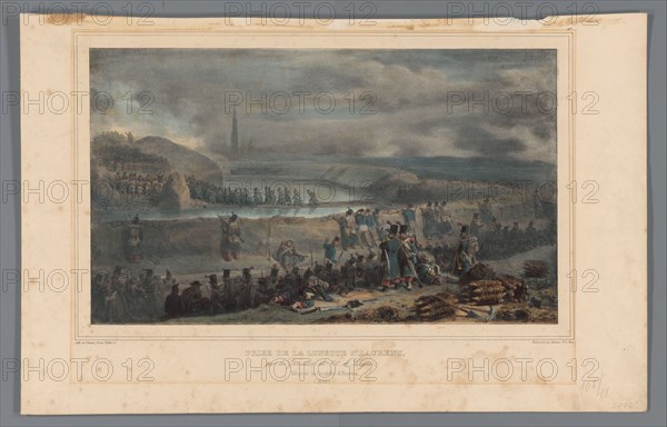 Conquest of the Lunette St. Laurent, 1832, (1833). Creator: Auguste Raffet.