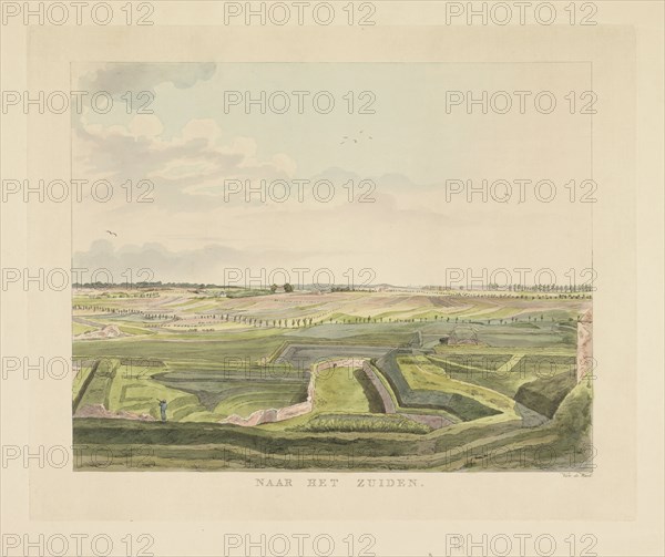 View of the landscape south of Nijmegen, 1815-1824. Creator: Derk Anthony van de Wart.