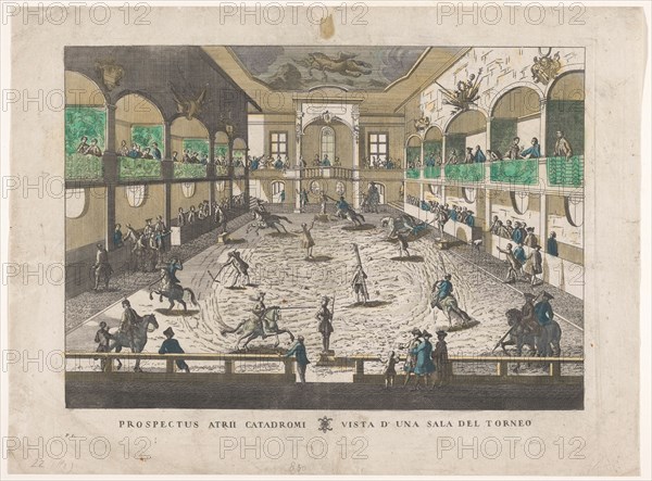 View of a tournament school, 1700-1799. Creator: Unknown.