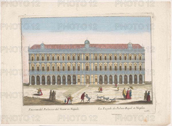 View of the Palazzo Reale in Naples, 1700-1799. Creator: Unknown.