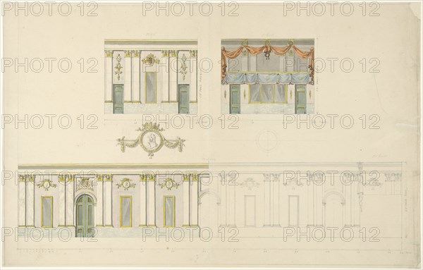 Decoration...on the occasion of the inauguration of King William I, April 1814, (1814-1835).  Creator: François Joseph Pfeiffer.