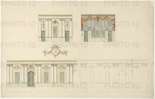 Decoration...on the occasion of the inauguration of King William I, April 1814, (1814-1835). Creator: François Joseph Pfeiffer.