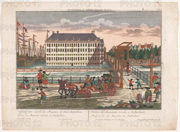 View of the Arsenal at the Admiralty in Amsterdam, 1742-1801. Creator: Anon.