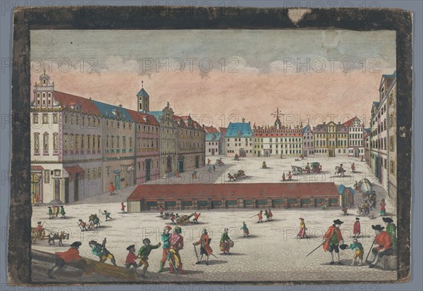 View of the Salt Market in Wroclaw seen from the south side, 1742-1801. Creator: Anon.