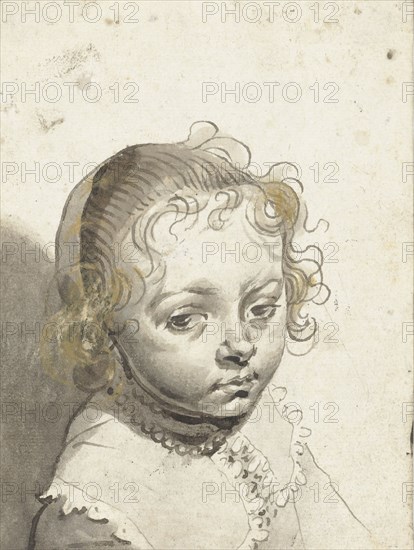 Head of a blonde child, 1594-1662. Creator: Gerard ter Borch I.