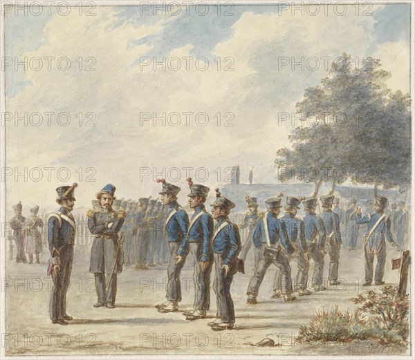 Rural militia, 1830, (1834). Creator: Gerret Jasink van de Poll.