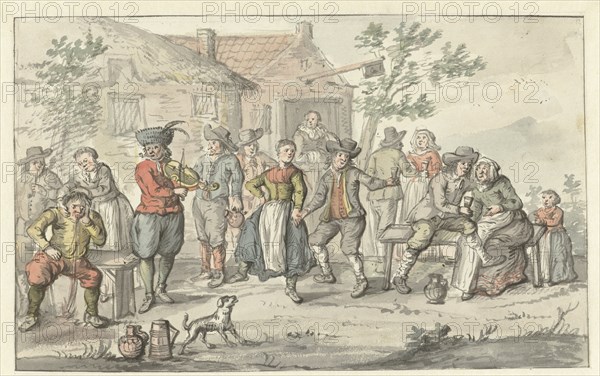 Cheerful company at an inn, 1661-1693. Creator: Gerrit Grasdorp.