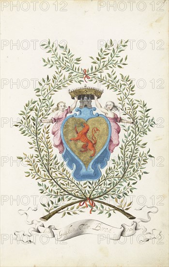 Coat of arms of the Ter Borch family, 1660. Creator: Gesina ter Borch.