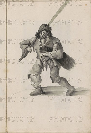 Farmer with firewood, 1696. Creator: Hendrick van Beaumont.