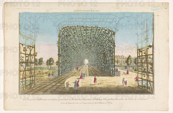 View of the foliage of the Governor's garden in Pondicherry, 1735-1805. Creator: Unknown.