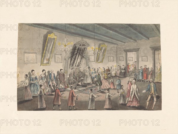Dutch bridal party in Batavia, 1779-1785. Creator: Jan Brandes.