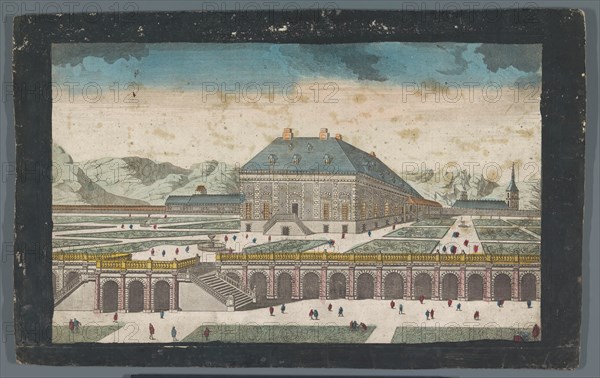 View of Zarzuela Palace near the city of Madrid, 1745-1775. Creator: Anon.