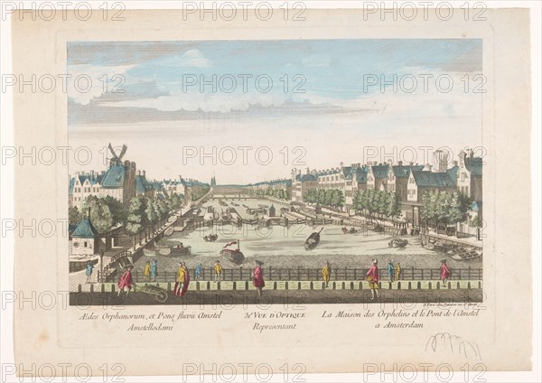 View of the Amstelsluizen and Diaconie Weeshuis in Amsterdam, 1745-1775. Creator: Anon.