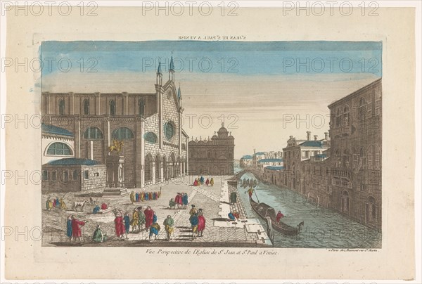 View of the church Santi Giovanni e Paolo in Venice, 1745-1775. Creator: Anon.