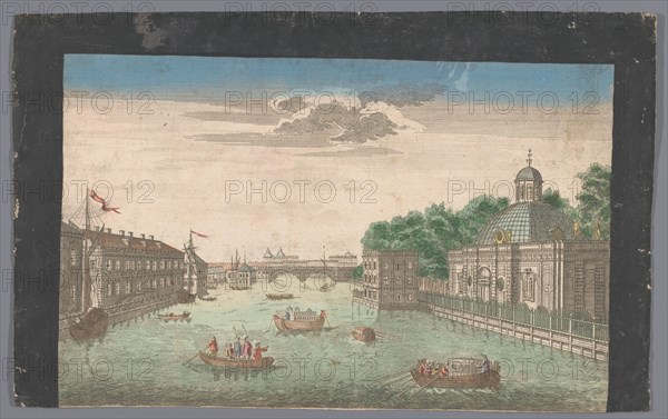 View of Fontanka River in Saint Petersburg seen from the north, 1745-1775. Creator: Anon.