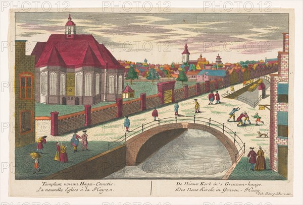 View of the Nieuwe Kerk in The Hague, 1704-1762. Creator: Unknown.