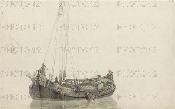 Zeeland sailing boat, 1797-1838. Creator: Johannes Christiaan Schotel.