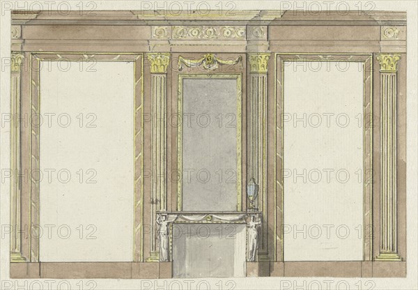 Design for wall painting, c.1752-c.1819. Creator: Juriaan Andriessen.