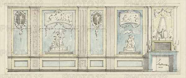 Design for a room wall, c.1752-c.1819. Creator: Juriaan Andriessen.
