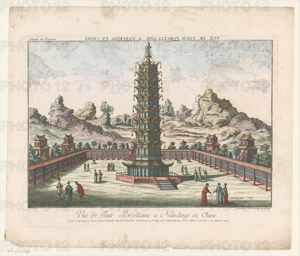 View of the porcelain tower of Nanking, 1755-1779. Creator: Franz Xavier Habermann.