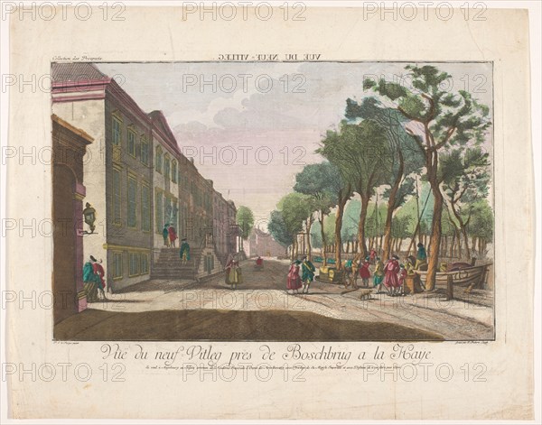 View of Nieuwe Uitleg in The Hague, 1755-1779. Creator: Johann Friedrich Leizelt.